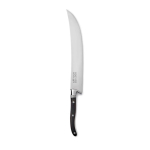 Stainless steel champagne sabre with logo silver colour