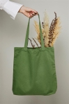 Extra-fine organic cotton bag, 350 g/m² green colour