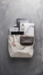 Extra-fine organic cotton bag, 350 g/m² off white colour