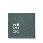 Tartan blanket with logo, partially recycled materials