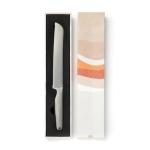 Steel bread knife for promotional use silver colour