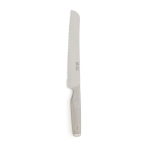 Steel bread knife for promotional use silver colour