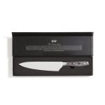 Kitchen knife with 20 cm stainless steel blade silver colour