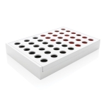 Promotional wooden Connect Four-style gift game white colour