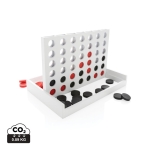 Promotional wooden Connect Four-style gift game white colour