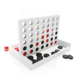 Promotional wooden Connect Four-style gift game white colour