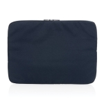 Branded laptop sleeve in recycled polyester, 15.6” navy-blue colour