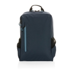 Versatile backpack with USB, RFID and laptop pocket, 15.6” navy-blue colour