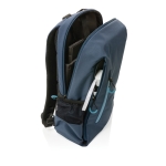 Versatile backpack with USB, RFID and laptop pocket, 15.6” navy-blue colour