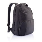 Eco laptop backpack in recycled polyester, 15.6” black colour
