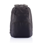 Eco laptop backpack in recycled polyester, 15.6” black colour