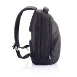 Eco laptop backpack in recycled polyester, 15.6” black colour