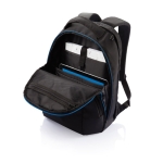 Eco laptop backpack in recycled polyester, 15.6” black colour