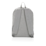 Undyed personalised recycled canvas backpack, 285 g/m² grey colour