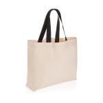Large promotional recycled canvas bag, 240 g/m² off white colour