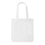 Undyed recycled canvas promo bag, 285 g/m² white colour
