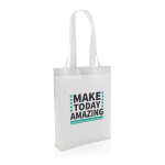 Undyed recycled canvas promo bag, 285 g/m² white colour
