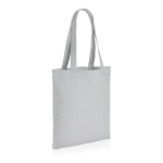 Undyed recycled canvas promo bag, 285 g/m² grey colour