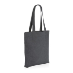 Undyed recycled canvas promo bag, 285 g/m² dark grey colour