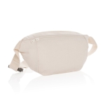 Branded recycled canvas waist bags, 285 g/m² off white colour