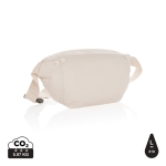 Branded recycled canvas waist bags, 285 g/m² off white colour