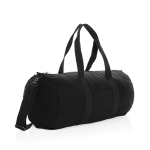 Corporate travel bag made from recycled canvas black colour