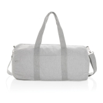 Corporate travel bag made from recycled canvas grey colour