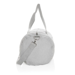 Corporate travel bag made from recycled canvas grey colour