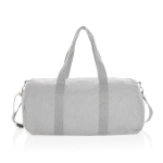 Corporate travel bag made from recycled canvas grey colour