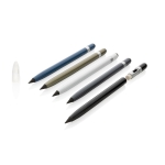 Inkless pen with long-lasting writing tip and eraser blue colour
