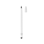 Inkless pen with long-lasting writing tip and eraser white colour