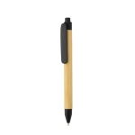 Promotional recycled paper pen with blue ink black colour