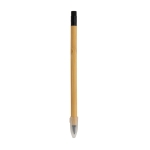 Infinite bamboo pencil with eraser with logo wood colour