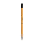 Infinite bamboo pencil with eraser with logo wood colour