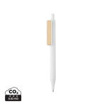 Blue ink pen made from recycled materials, Dokumental® white colour