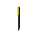 Geometric diamond-pattern pen with blue ink yellow colour