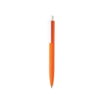 Smooth-writing pens with logo, blue ink orange colour