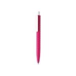 Smooth-writing pens with logo, blue ink pink colour