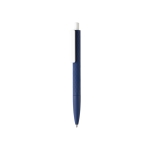 Smooth-writing pens with logo, blue ink navy-blue colour
