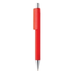 Budget pen with modern design, blue ink, Dokumental® red colour