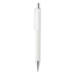 Budget pen with modern design, blue ink, Dokumental® white colour