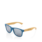 Recycled plastic and bamboo sunglasses, UV400 blue colour