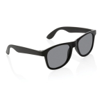 Promotional sunglasses in recycled plastic, UV400 black colour