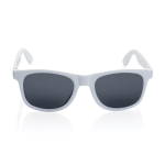 Promotional sunglasses in recycled plastic, UV400 white colour second view