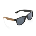 Recycled logo sunglasses with UV400 protection black colour