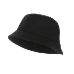 Promotional bell-shaped canvas hat for summer black colour