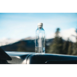 Large recycled plastic bottle in assorted colours, 1 L transparent colour ambient view 2