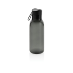 100% RPET bottle with carry handle and printed logo, 500 ml black colour