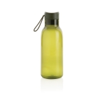 100% RPET bottle with carry handle and printed logo, 500 ml green colour