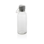 100% RPET bottle with carry handle and printed logo, 500 ml transparent colour